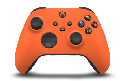 Xbox Wireless Controller - Corps: Zest Orange, BMD: Carbon Black, Joysticks: Carbon Black