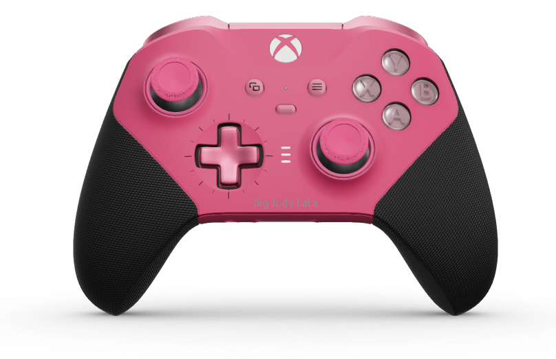 Xbox Elite Wireless Controller Series 2 - Core - Body: Deep Pink + Rubberised Grips, D-pad: Cross, Deep Pink (Metal), Back: Deep Pink + Rubberised Grips