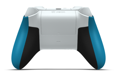 Kontroler bezprzewodowy Xbox - Corpo: Azul Mineral, Botões Direcionais: Azul Mineral (Metálico), Manípulos Analógicos: Branco Robot