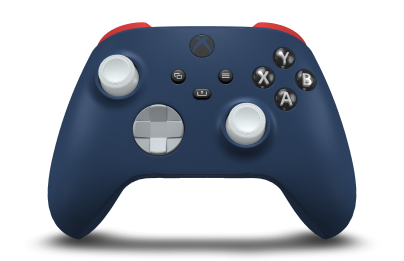 Xbox Wireless Controller - Body: Midnight Blue, D-Pads: Ash Grey, Thumbsticks: Robot White