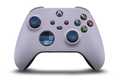 Xbox ワイヤレス コントローラー - Body: Soft Purple, D-Pads: Midnight Blue (Metallic), Thumbsticks: Midnight Blue