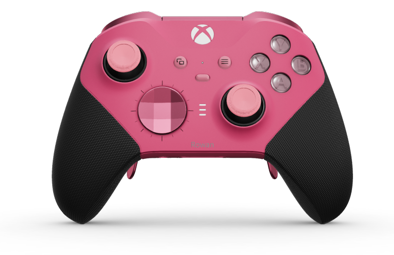 Xbox Elite Wireless Controller Series 2 - Core - Cuerpo: Rosa intenso + Agarres texturizados, Cruceta: Faceta, rosa intenso (metálico), Atrás: Rosa intenso + Agarres texturizados