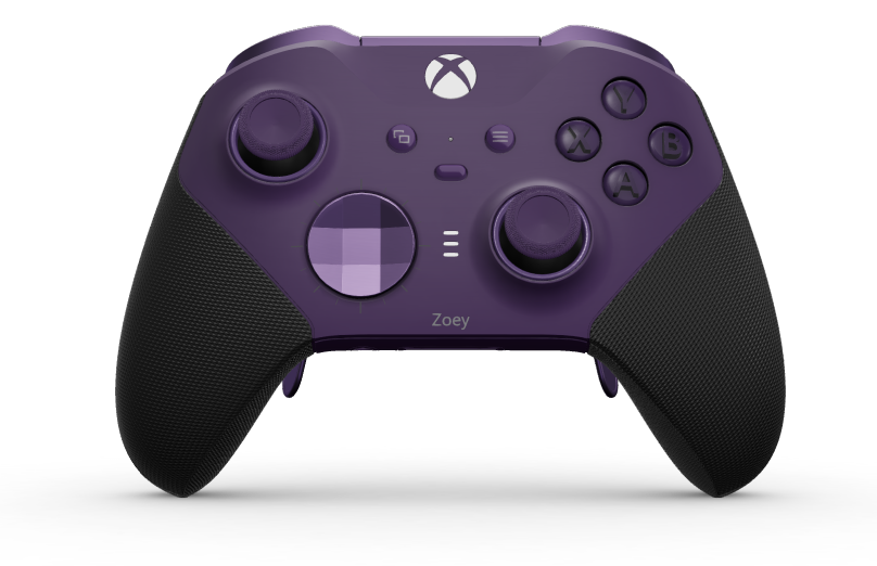 Xbox Elite Wireless Controller Series 2 - Core - Cuerpo: Violeta astral + Agarres texturizados, Cruceta: Facetado, violeta astral (metal), Atrás: Violeta astral + Agarres texturizados
