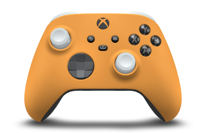 Xbox Wireless Controller - Body: Soft Orange, D-Pads: Storm Grey, Thumbsticks: Robot White