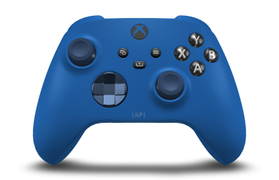 Xbox Wireless Controller - Corps: Shock Blue, BMD: Midnight Blue (métallique), Joysticks: Midnight Blue