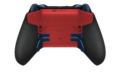Xbox Elite Wireless Controller Series 2 - Core - Body: Pulse Red + Rubberized Grips, D-pad: Facet, Photon Blue (Metal), Back: Pulse Red + Rubberized Grips
