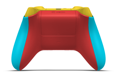 Xbox Wireless Controller - Cuerpo: Azul dragón, Crucetas: Rojo radiante, Palancas de mando: Rojo radiante