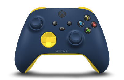 Xbox Wireless Controller - Body: Midnight Blue, D-Pads: Lighting Yellow, Thumbsticks: Midnight Blue
