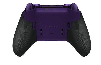 Trådløs Xbox Elite-kontroller Series 2 – Core - Framsida: Robot White + gummerat grepp, Styrknapp: Facett, Astral Purple (Metall), Baksida: Astral Purple + gummerat grepp