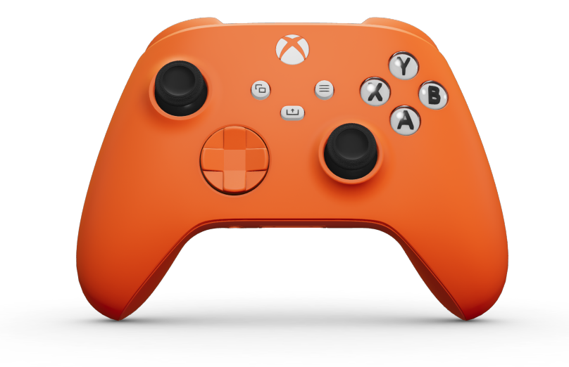 Xbox Wireless Controller - Corps: Zest Orange, BMD: Zest Orange, Joysticks: Carbon Black