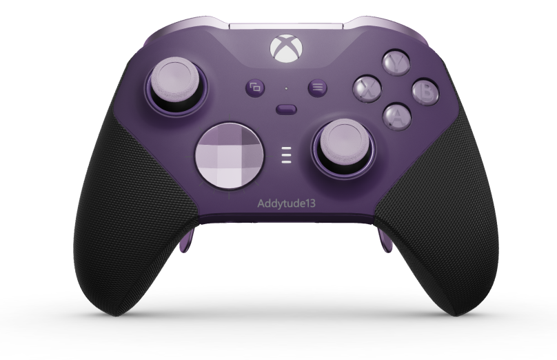 Xbox Elite Wireless Controller Series 2 - Core - Body: Astral Purple + Rubberised Grips, D-pad: Faceted, Soft Purple (Metal), Back: Astral Purple + Rubberised Grips