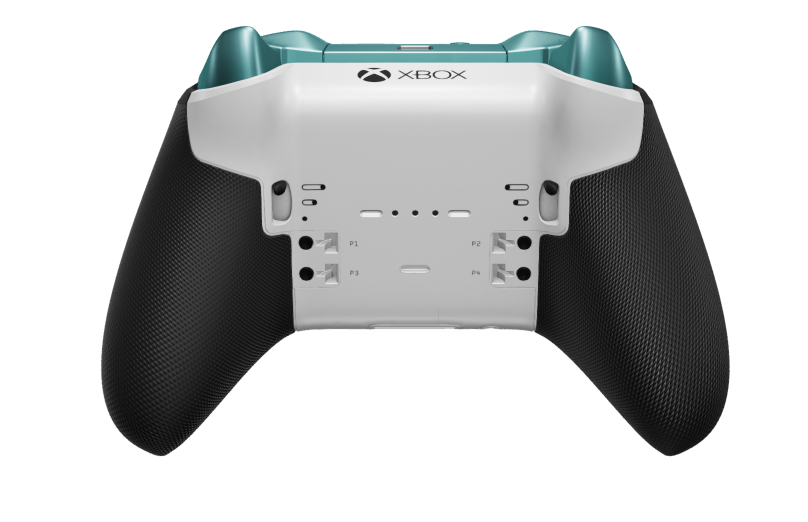Xbox Elite Wireless Controller Series 2 - Core - Framsida: Ljuslila + gummerat grepp, Styrknapp: Facetterad, Glacier Blue (metall), Baksida: Robot White + gummerat grepp