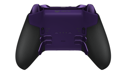 Xbox Elite Wireless Controller Series 2 - Core - Behuizing voorzijde: Carbonzwart + rubberen handvatten, D-pad: Facet, Astral Purple (Metal), Behuizing achterzijde: Astralpaars + rubberen handvatten