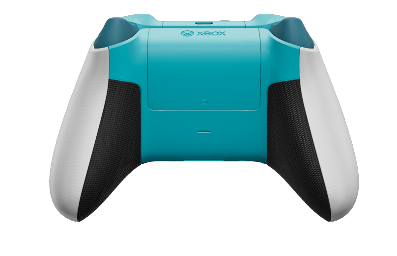 Xbox Wireless Controller - Hoveddel: Robothvid, D-blokke: Gletsjerblå (metallisk), Thumbsticks: Mineralblå