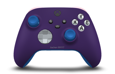 Xbox Wireless Controller - Corps: Astral Purple, BMD: Ash Grey, Joysticks: Shock Blue