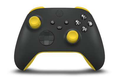 Xbox 무선 컨트롤러 - Hoofdtekst: Carbonzwart, D-Pads: Carbonzwart, Duimsticks: Lighting Yellow