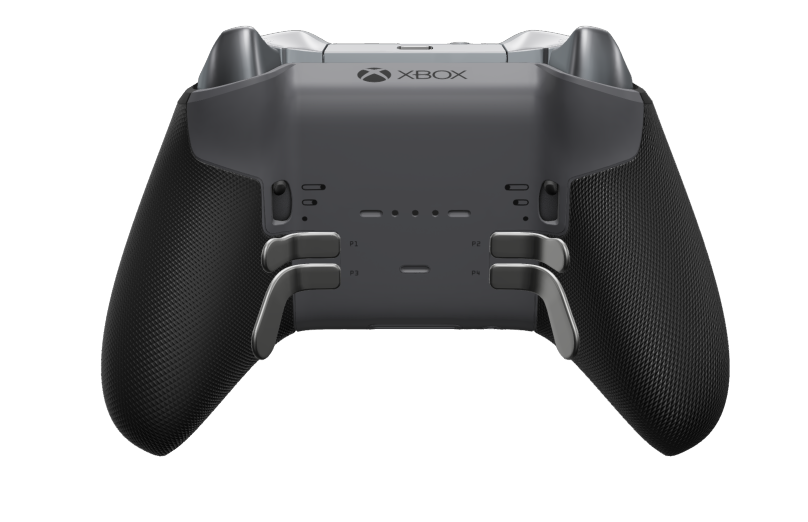 Xbox Elite ワイヤレスコントローラー シリーズ 2 - Core - 本體: 風暴灰 + 橡膠握把, 方向鍵: 多面向，風暴灰 (金屬), 背面: 風暴灰 + 橡膠握把