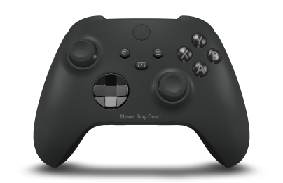 Controller with Carbon Black body, Carbon Black (Metallic) D-pad, and Carbon Black thumbsticks - front view