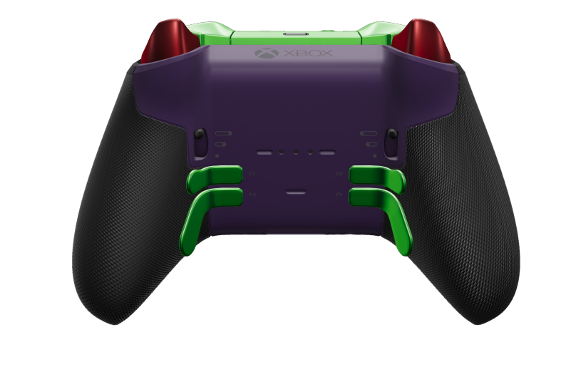Xbox Elite 無線控制器 Series 2 - Core - Body: Astral Purple + Rubberized Grips, D-pad: Faceted, Velocity Green (Metal), Back: Astral Purple + Rubberized Grips