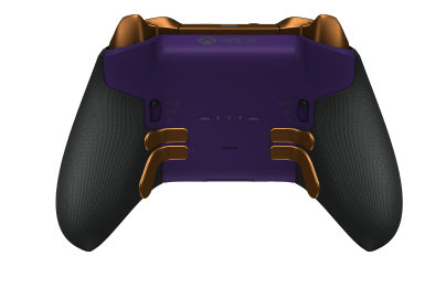 Xbox Elite Wireless Controller Series 2 - Core - Body: Astral Purple + Rubberised Grips, D-pad: Facet, Soft Orange (Metal), Back: Astral Purple + Rubberised Grips