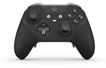 Xbox Elite ワイヤレスコントローラー シリーズ 2 - Core - Body: Carbon Black + Rubberized Grips, D-pad: Cross, Storm Gray (Metal), Back: Carbon Black + Rubberized Grips