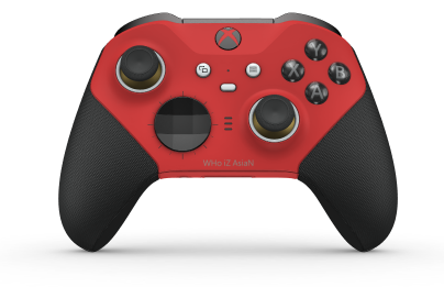 Xbox Elite Wireless Controller Series 2 - Core - Body: Pulse Red + Rubberised Grips, D-pad: Facet, Carbon Black (Metal), Back: Pulse Red + Rubberised Grips