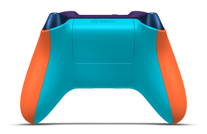 Xbox Wireless Controller - Hoofdtekst: Zest-oranje, D-Pads: Libelleblauw (metallic), Duimsticks: Zachtoranje