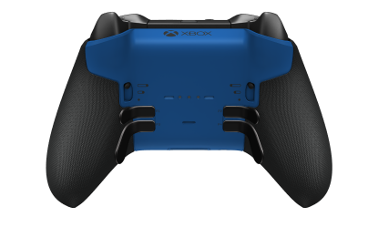 Xbox Elite Wireless Controller Series 2 - Core - Corps: Carbon Black + Rubberized Grips, BMD: Facette, Photon Blue (métal), Arrière: Shock Blue + Rubberized Grips