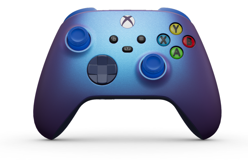 Manette sans fil Xbox - Hoveddel: Stellar Shift, D-blokke: Midnatsblå, Thumbsticks: Stødblå