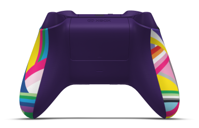 Xbox Wireless Controller - Body: Pride, D-Pads: Deep Pink (Metallic), Thumbsticks: Dragonfly Blue
