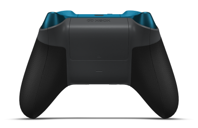 Kontroler bezprzewodowy Xbox - Corpo: Storm Grey, Botões Direcionais: Azul Mineral (Metálico), Manípulos Analógicos: Azul Glaciar
