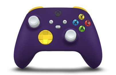 Xbox Wireless Controller - Body: Astral Purple, D-Pads: Lighting Yellow, Thumbsticks: Robot White