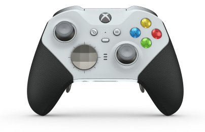 Controller Wireless Elite per Xbox Series 2 - Nucleo - Body: Robot White + Rubberized Grips, D-pad: Facet, Bright Silver (Metal), Back: Robot White + Rubberized Grips