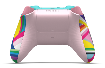 Xbox ワイヤレス コントローラー - Body: Pride, D-Pads: Retro Pink, Thumbsticks: Glacier Blue