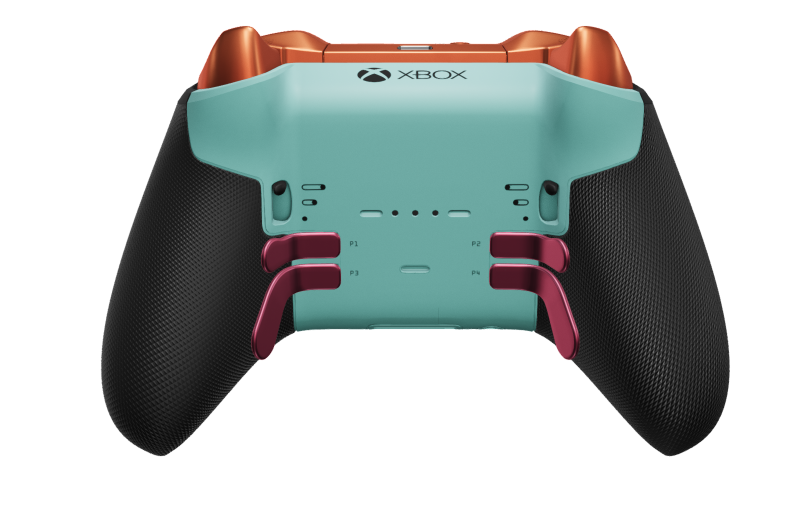 Xbox Elite Wireless Controller Series 2 – Core - Body: Glacier Blue + Rubberized Grips, D-pad: Facet, Photon Blue (Metal), Back: Glacier Blue + Rubberized Grips