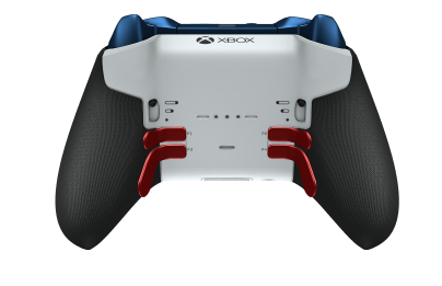 Xbox Elite 無線控制器 Series 2 - Core - Body: Robot White + Rubberized Grips, D-pad: Facet, Pulse Red (Metal), Back: Robot White + Rubberized Grips