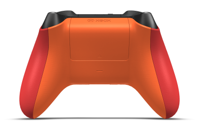 Xbox Wireless Controller - Body: Pulse Red, D-Pads: Storm Gray (Metallic), Thumbsticks: Zest Orange