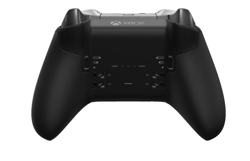Xbox Elite ワイヤレスコントローラー シリーズ 2 - Core - 本體: 柔和橘 + 橡膠握把, 方向鍵: 多面向，碳黑色 (金屬), 背面: 碳黑色 + 橡膠握把