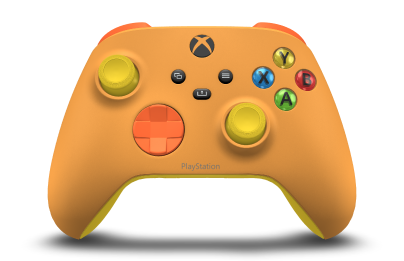 Xbox 無線控制器 - Framsida: Ljusorange, Styrknappar: Apelsinzest, Styrspakar: Lighting Yellow