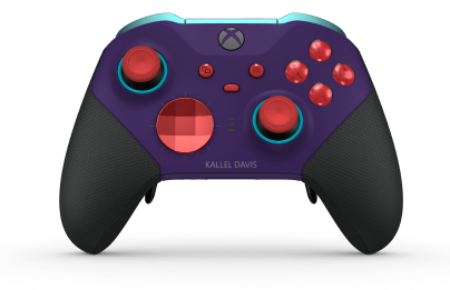 Xbox Elite Wireless Controller Series 2 - Core - Corps: Astral Purple + Rubberized Grips, BMD: Facette, Pulse Red (métal), Arrière: Astral Purple + Rubberized Grips
