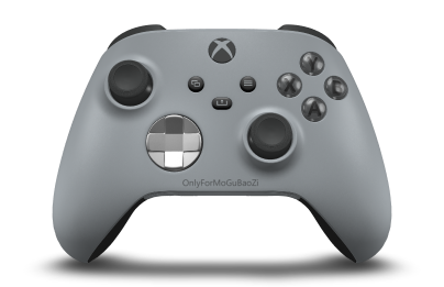 Xbox Wireless Controller - Corps: Ash Grey, BMD: Bright Silver (métallique), Joysticks: Carbon Black