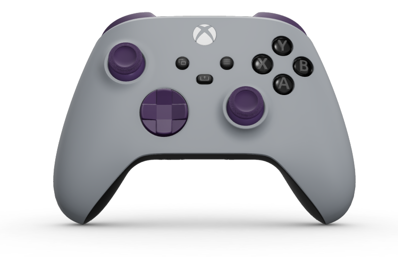 Xbox Wireless Controller - Body: Ash Grey, D-Pads: Astral Purple, Thumbsticks: Astral Purple