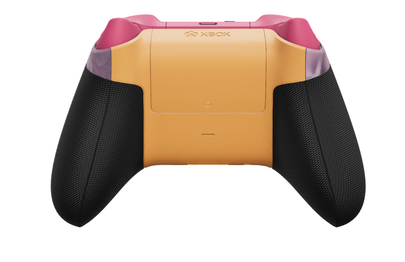 Xbox Wireless Controller - 本体: ドリーム ベイパー, 方向パッド: ソフト ピンク (メタリック), サムスティック: ソフト オレンジ