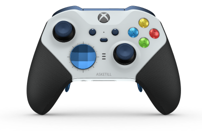 Manette sans fil Xbox Elite Series 2 - Core - Body: Robot White + Rubberized Grips, D-pad: Facet, Photon Blue (Metal), Back: Robot White + Rubberized Grips
