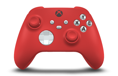 Manette sans fil Xbox - Body: Pulse Red, D-Pads: Robot White, Thumbsticks: Pulse Red