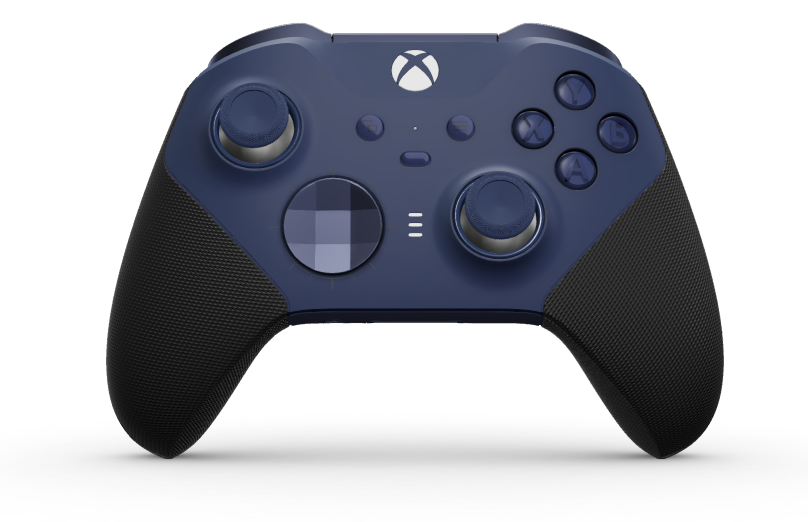 Xbox Elite Wireless Controller Series 2 - Core - Body: Midnight Blue + Rubberised Grips, D-pad: Faceted, Midnight Blue (Metal), Back: Midnight Blue + Rubberised Grips