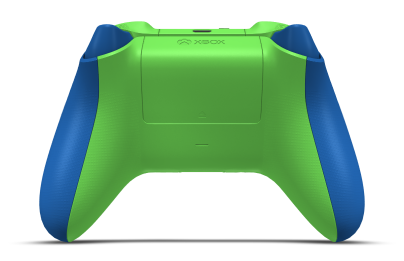 Xbox Wireless Controller - Body: Shock Blue, D-Pads: Velocity Green (Metallic), Thumbsticks: Velocity Green