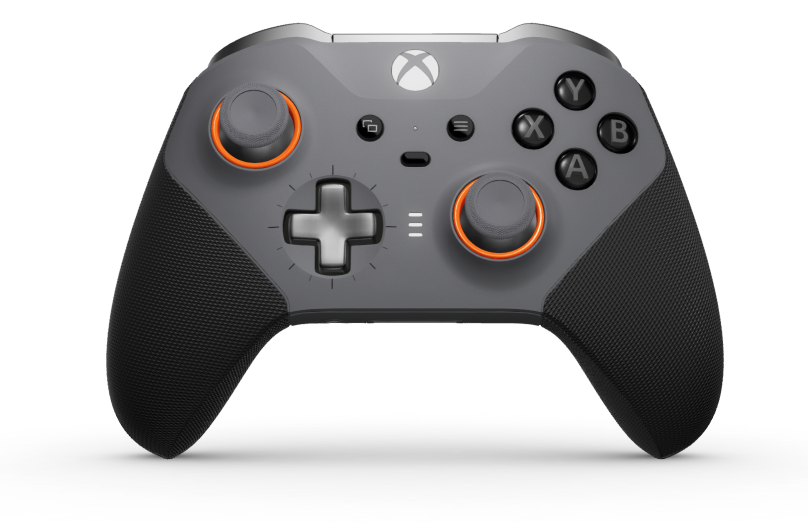 Xbox Elite Wireless Controller Series 2 - Core - Body: Storm Gray + Rubberised Grips, D-pad: Cross, Storm Grey (Metal), Back: Storm Gray + Rubberised Grips