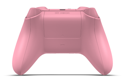 Controller with Retro Pink body, Retro Pink D-pad, and Retro Pink thumbsticks - back view