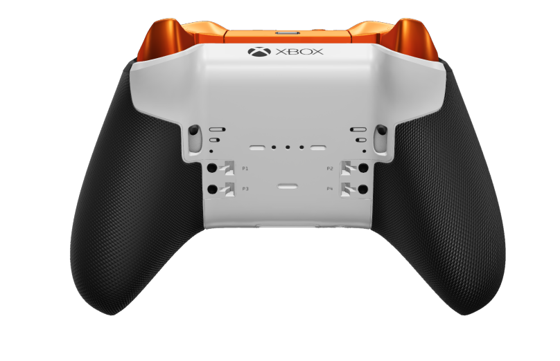 Xbox Elite Wireless Controller Series 2 - Core - Corps: Robot White + poignées caoutchoutées, BMD: À facettes, Storm Gray (métal), Arrière: Robot White + poignées caoutchoutées
